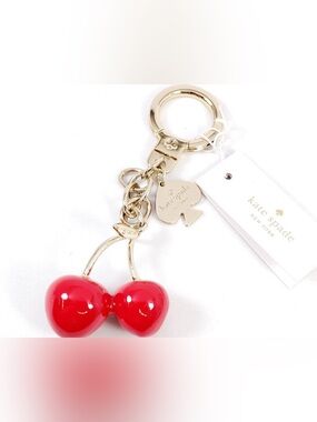 Kate Spade New York Cherry Keychain / Bag Charm - Retired NWT